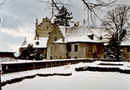 Alte Meersburg im Schnee